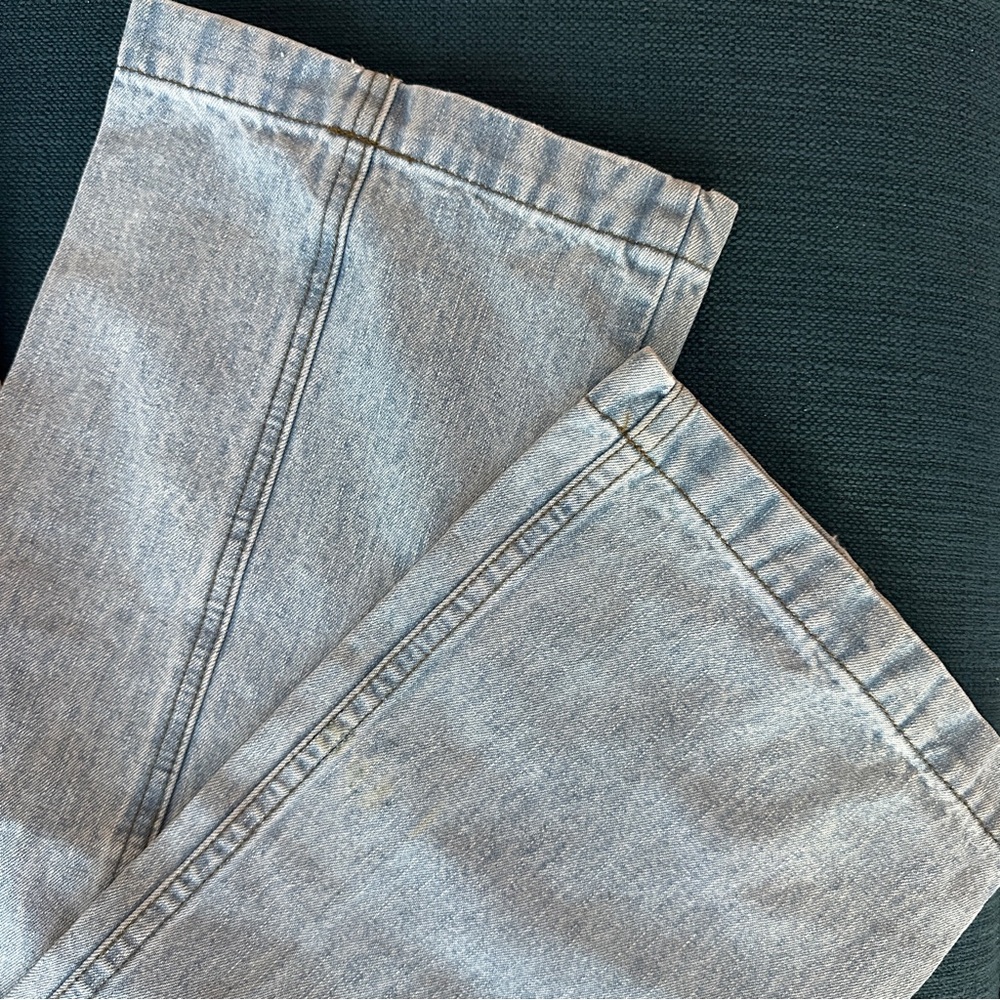 Harley Davidson Vintage Y2K 2004 Denim Women's Jeans US Size 6 Patchwork Grunge - Picture 3 of 7